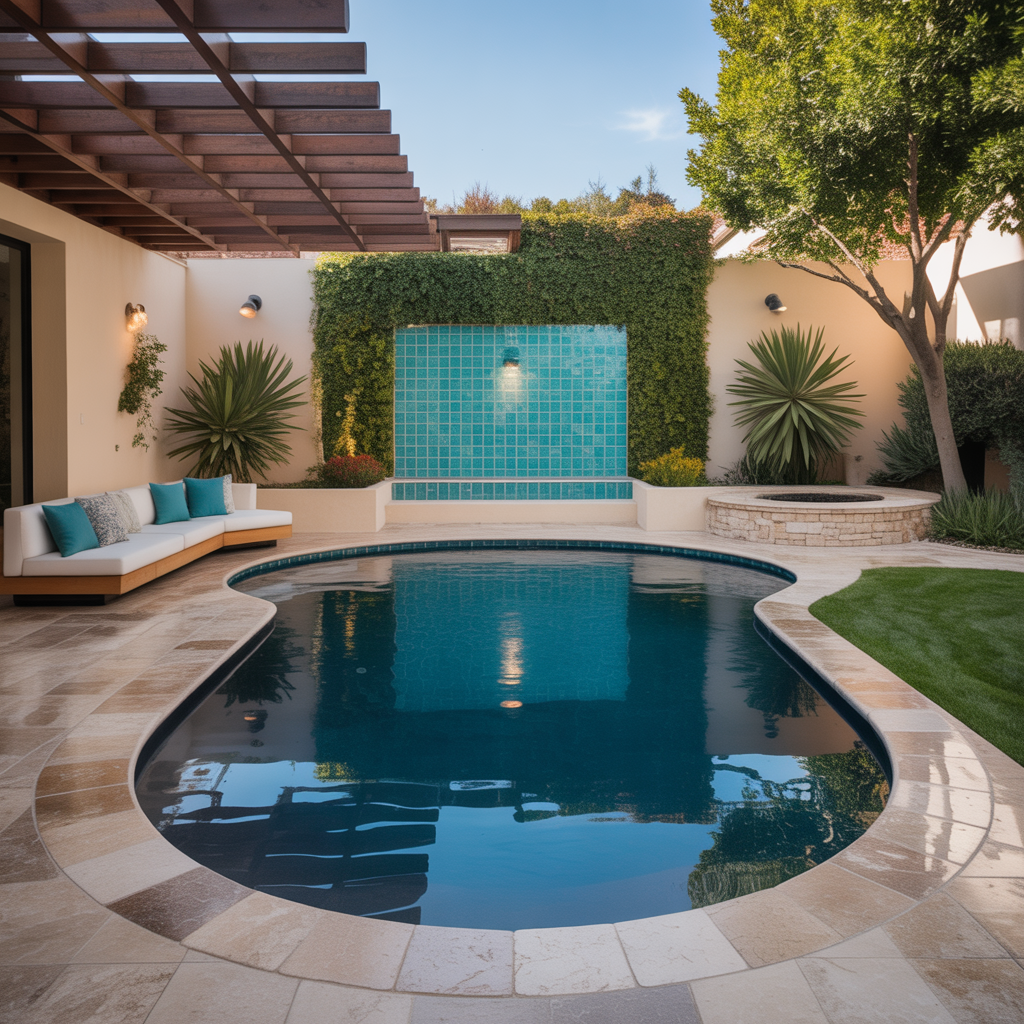 kidney shaped backyard pool ideas