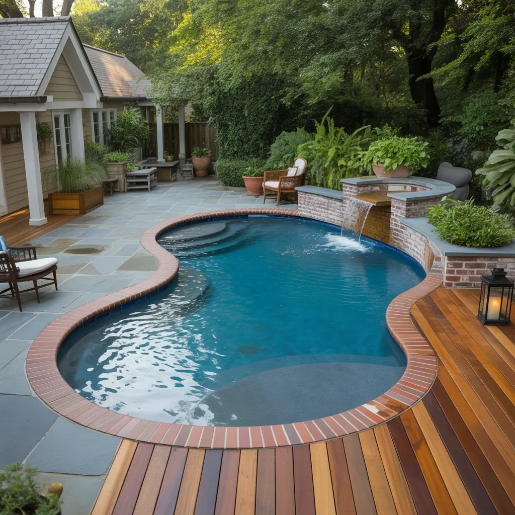 kidney shaped backyard pool ideas
