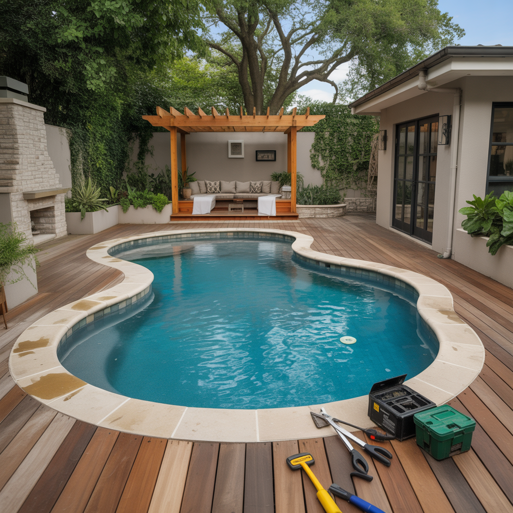 kidney shaped backyard pool ideas