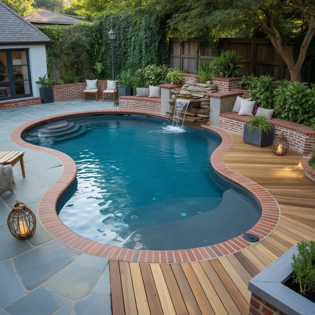 kidney shaped backyard pool ideas
