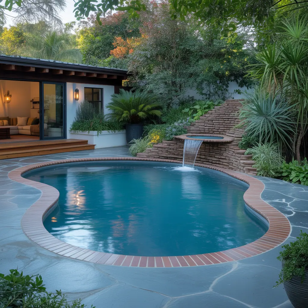 kidney shaped backyard pool ideas