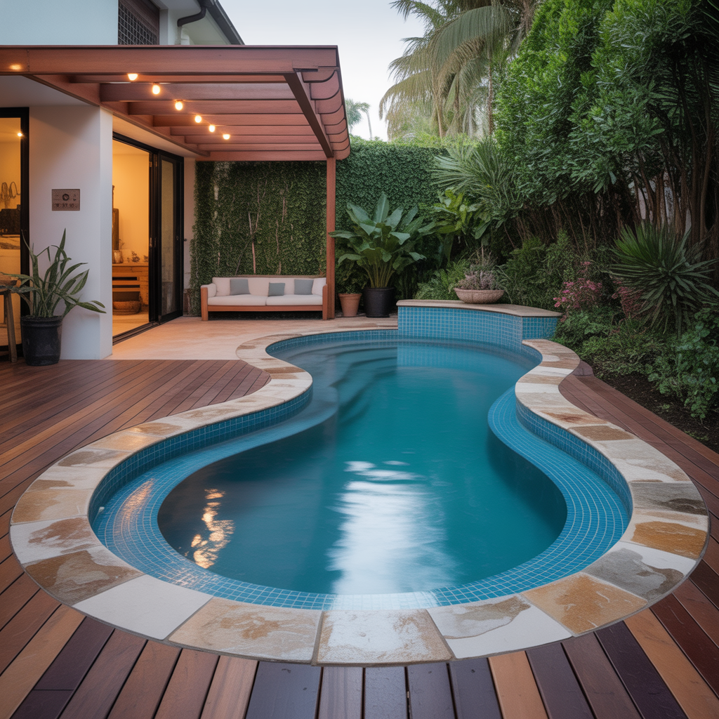 kidney shaped backyard pool ideas