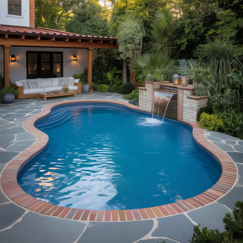 kidney shaped backyard pool ideas