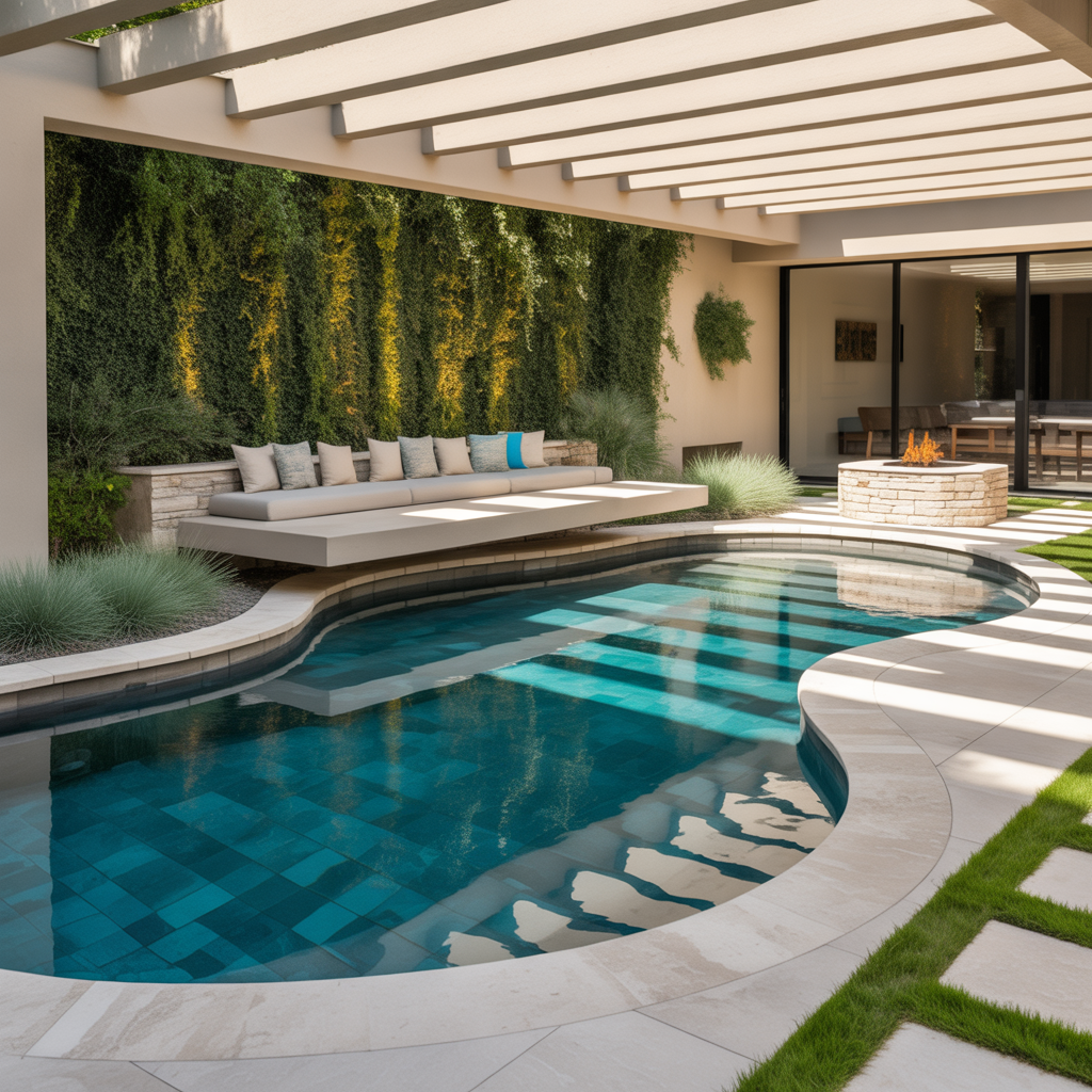 kidney shaped backyard pool ideas