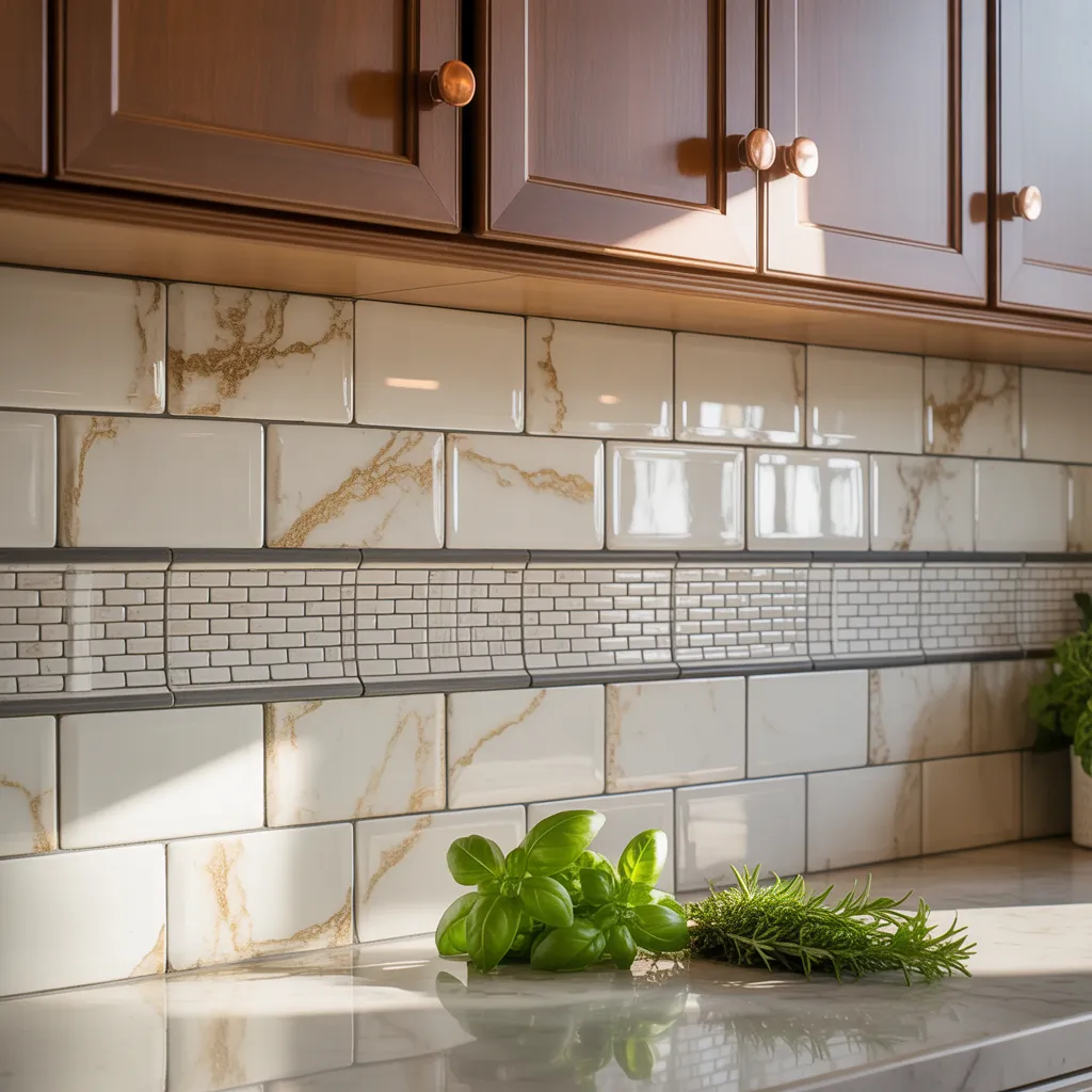 kitchen backsplash ideas brown cabinets