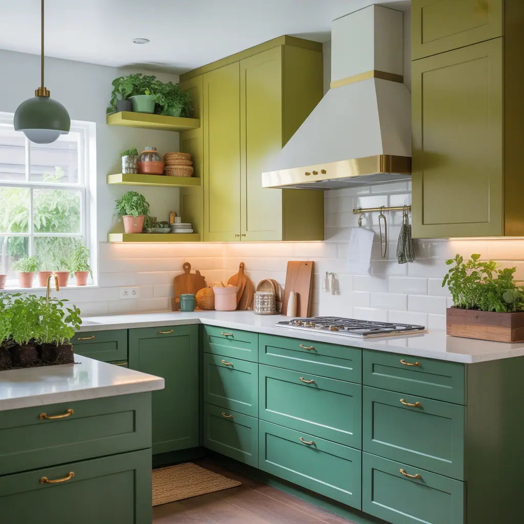 kitchen cabinets green ideas