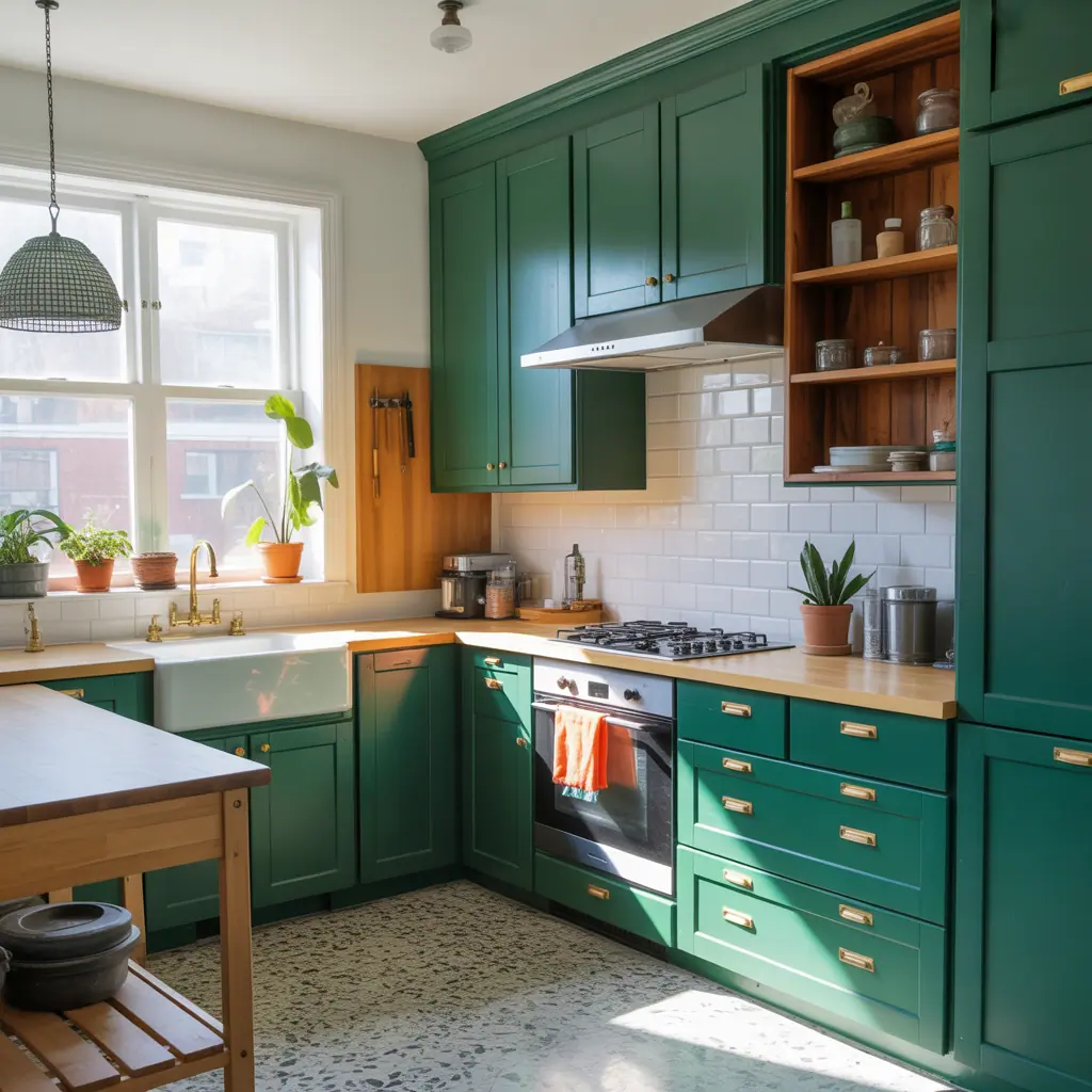 kitchen cabinets green ideas