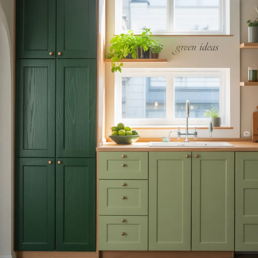 kitchen cabinets green ideas