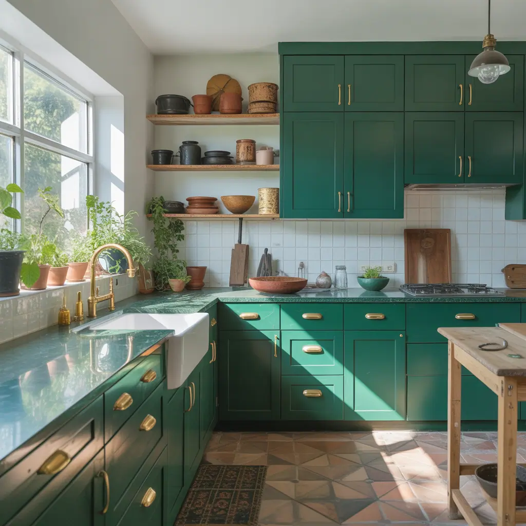 kitchen cabinets green ideas
