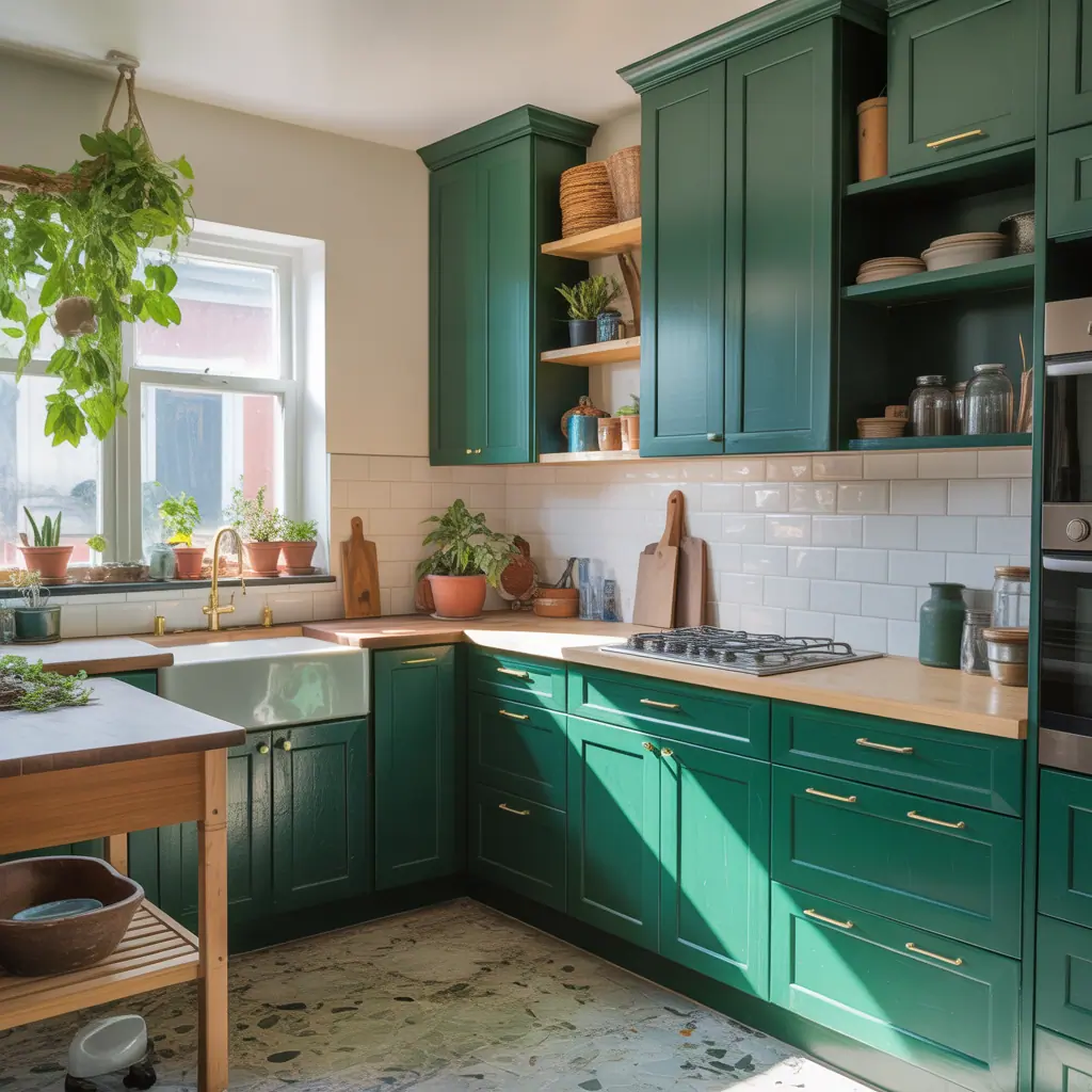 kitchen cabinets green ideas