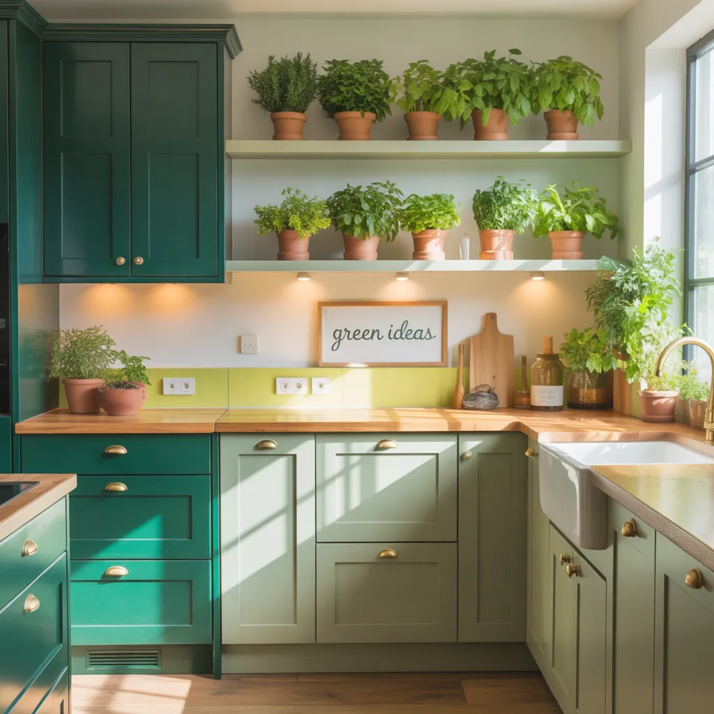 kitchen cabinets green ideas