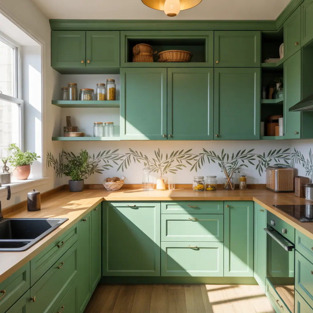 kitchen cabinets green ideas