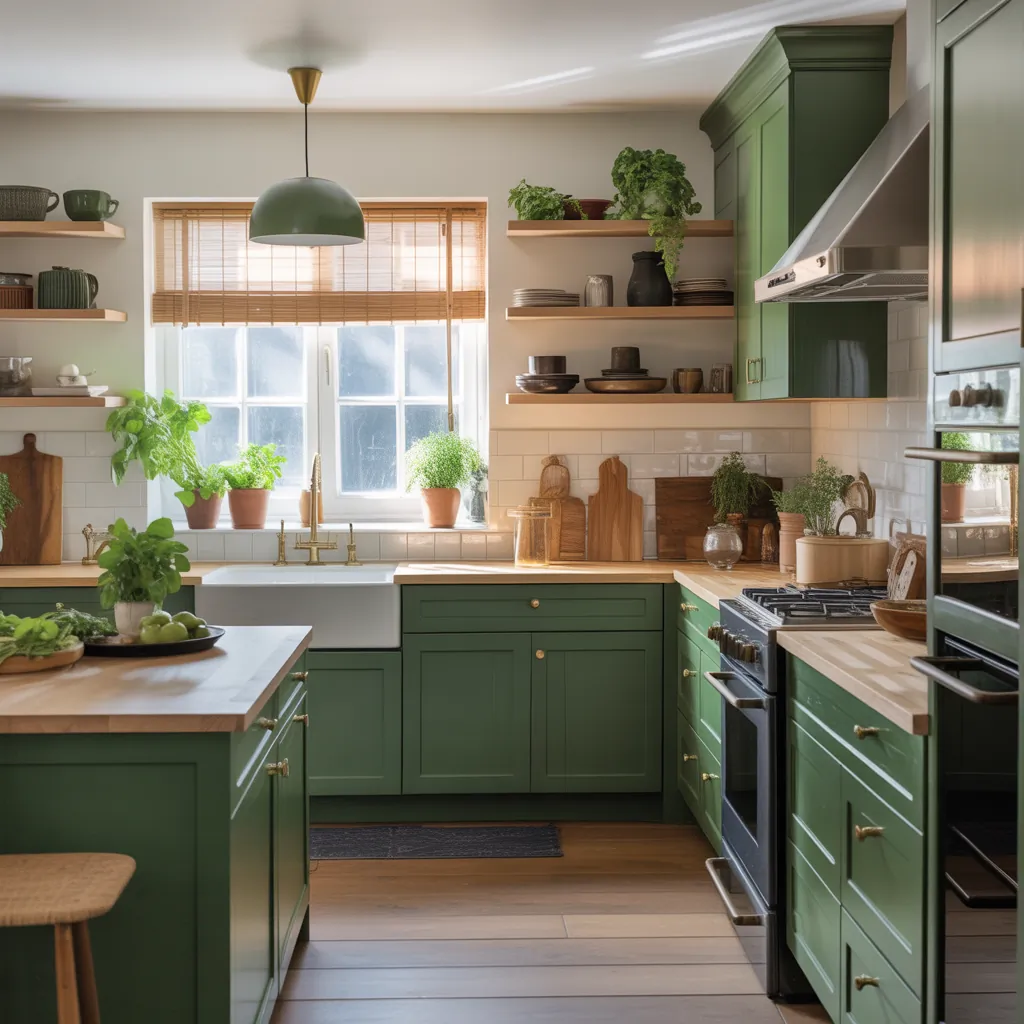kitchen cabinets green ideas