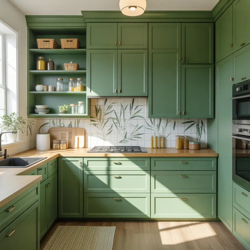 kitchen cabinets green ideas