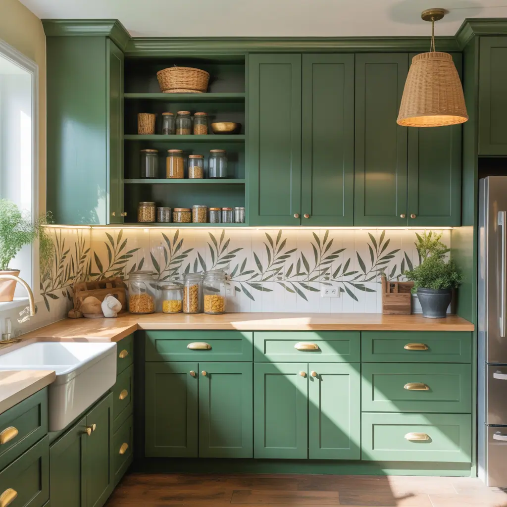 kitchen cabinets green ideas