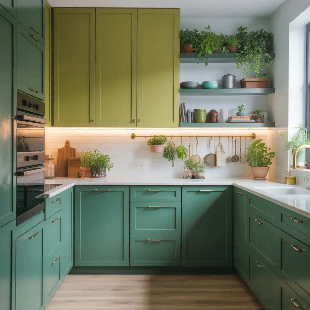 kitchen cabinets green ideas