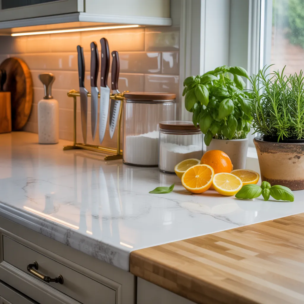 kitchen countertop decor