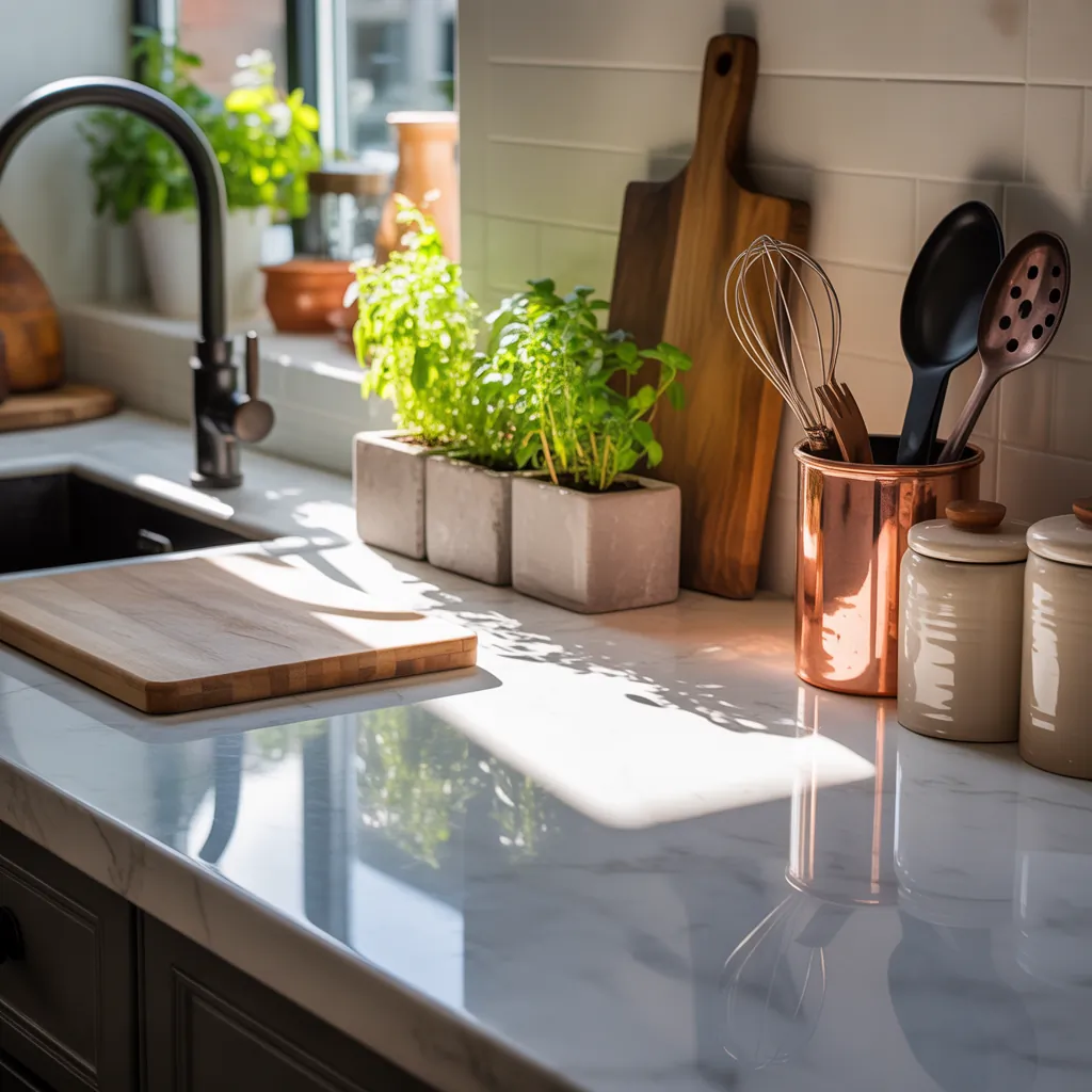 kitchen countertop decor