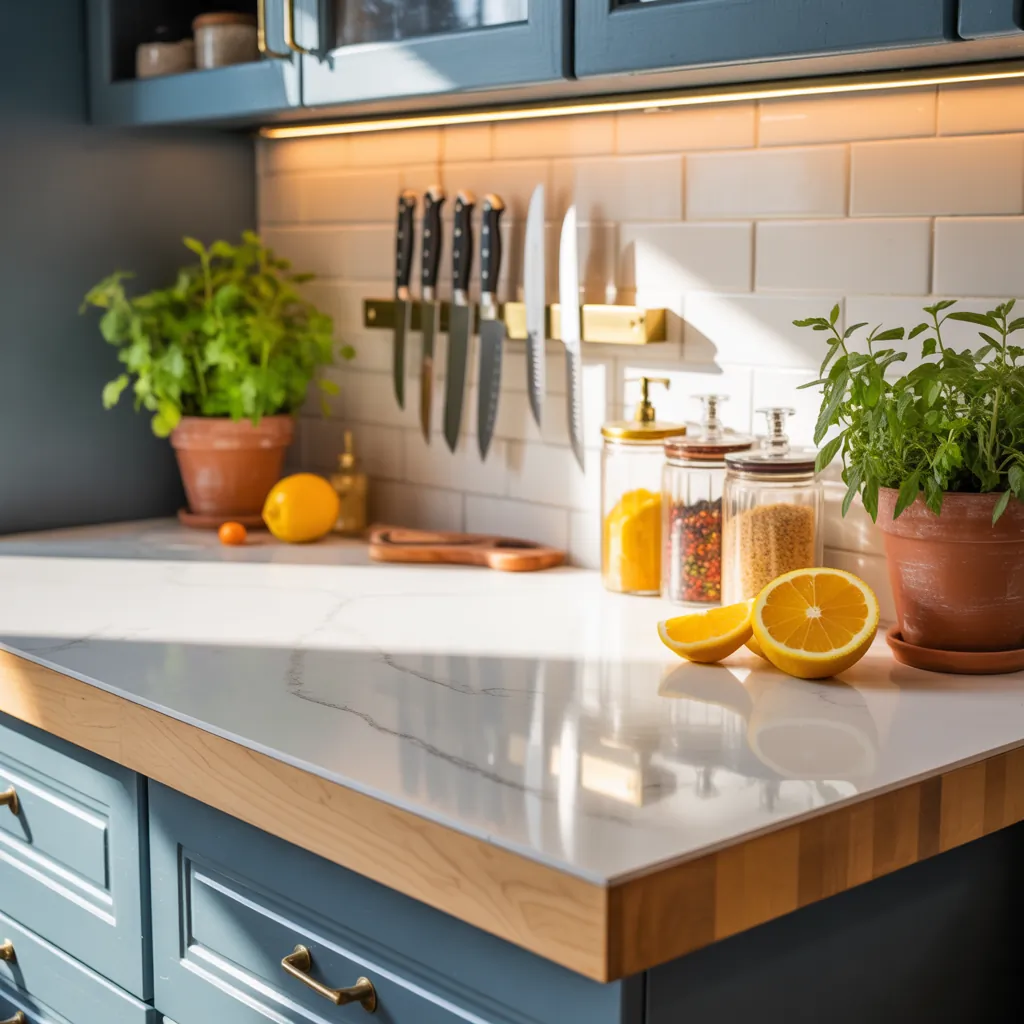 kitchen countertop decor