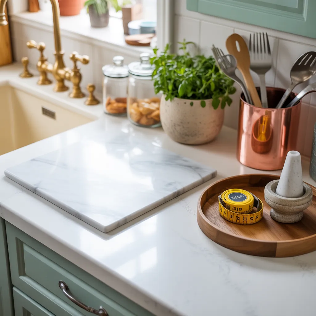 kitchen countertop styling