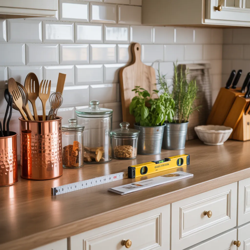 kitchen countertop styling
