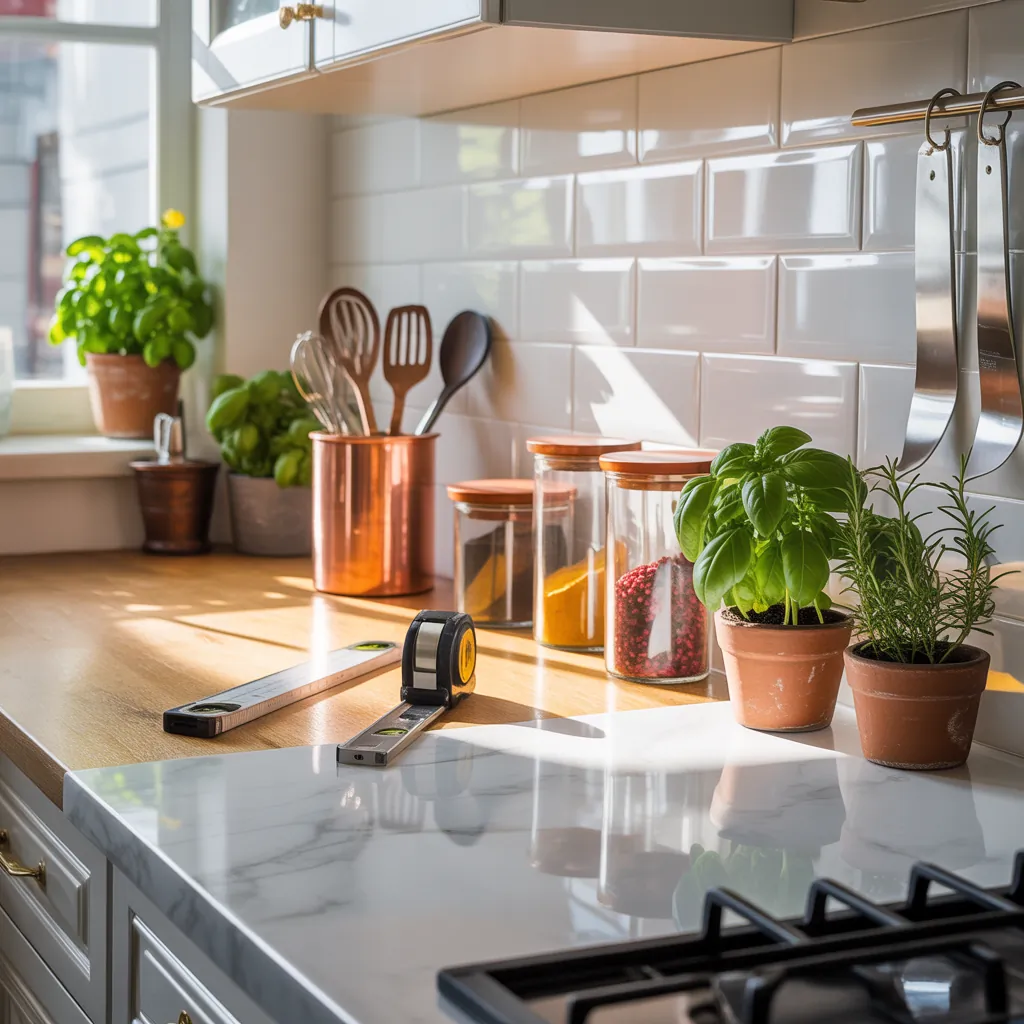 kitchen countertop styling