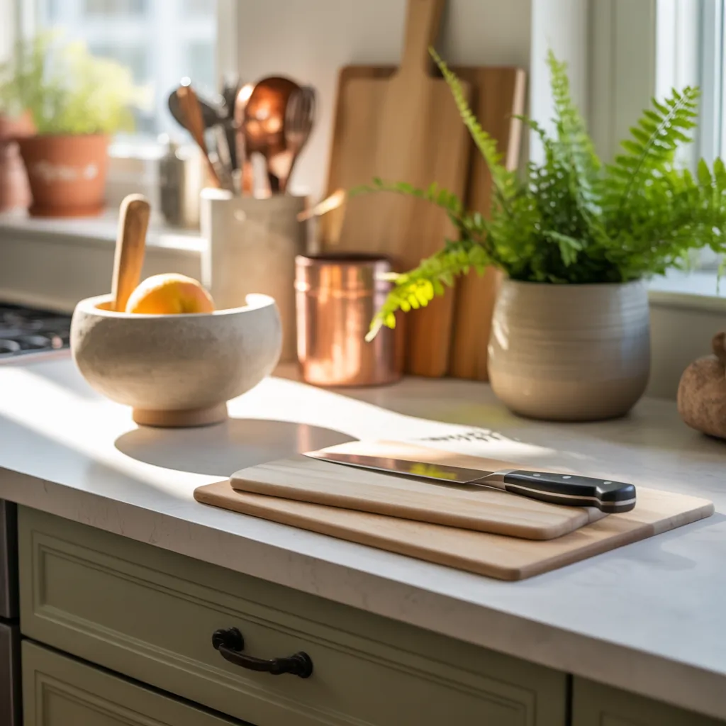 kitchen countertop styling
