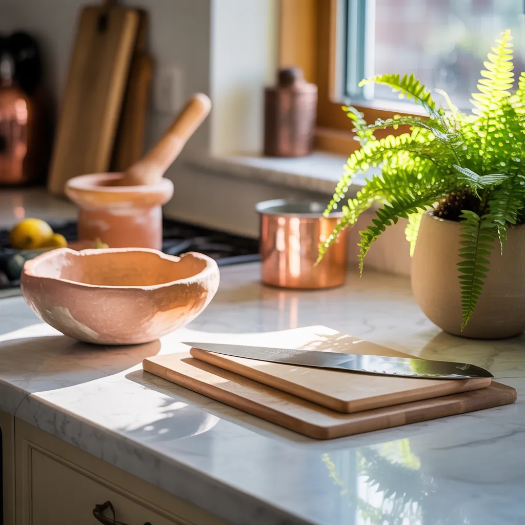 kitchen countertop styling