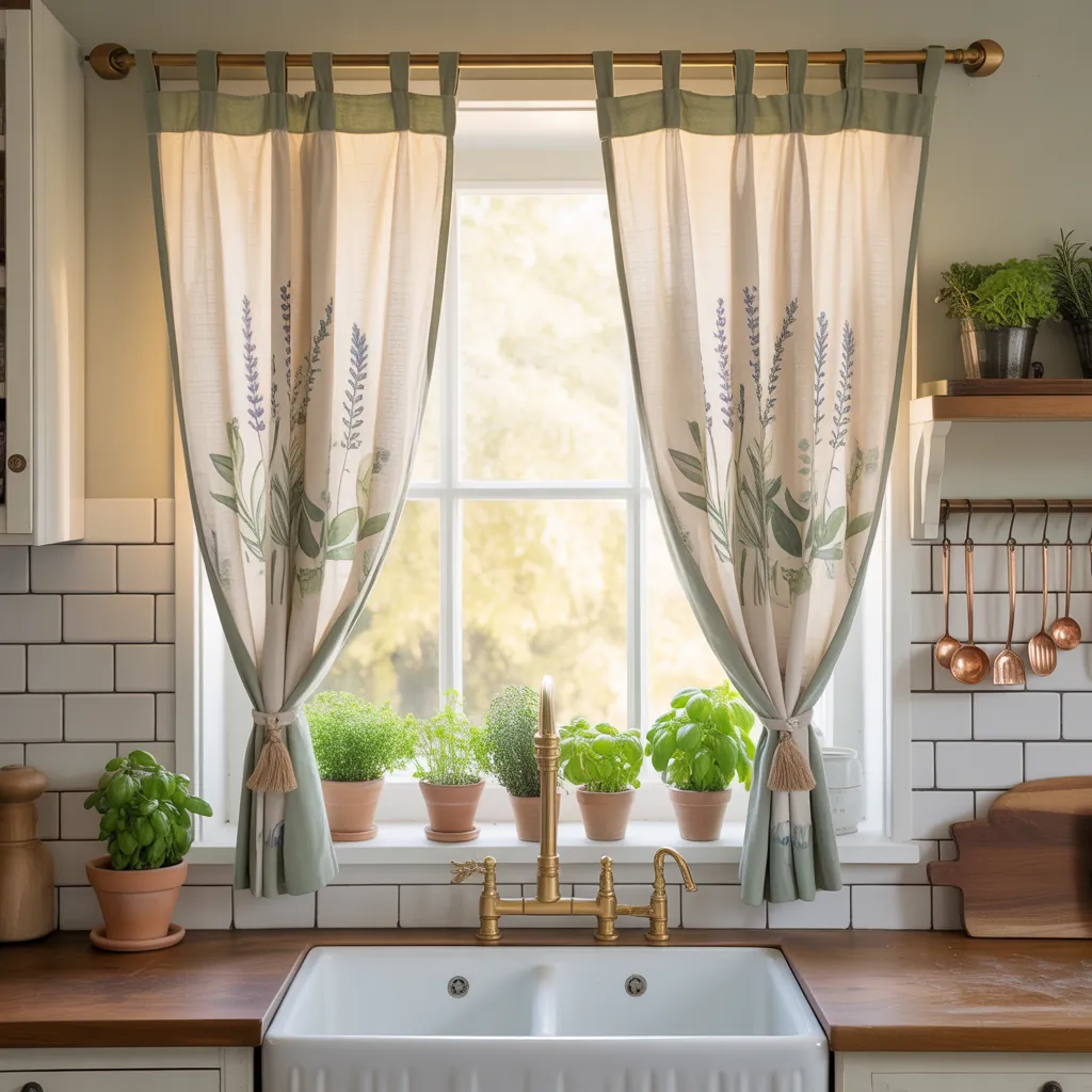 kitchen curtain ideas above sink