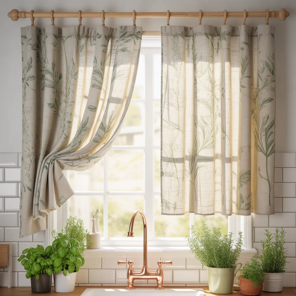 kitchen curtain ideas above sink