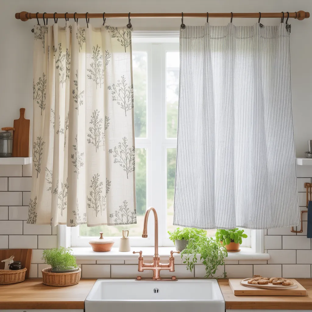 kitchen curtain ideas above sink
