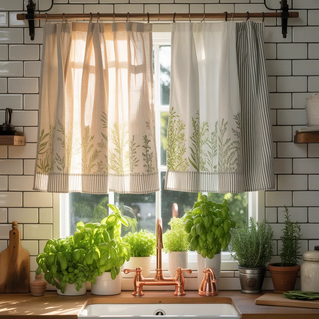 kitchen curtain ideas above sink