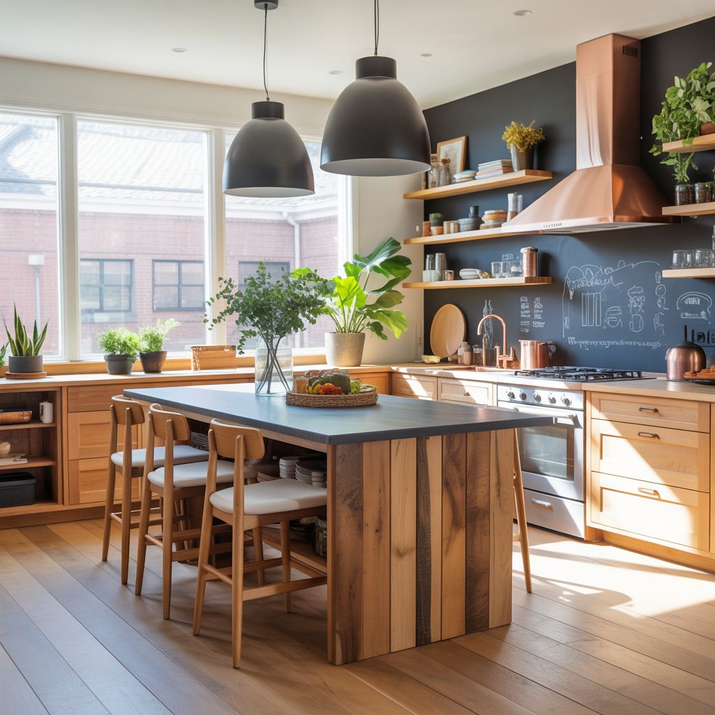 kitchen island dining table combo ideas