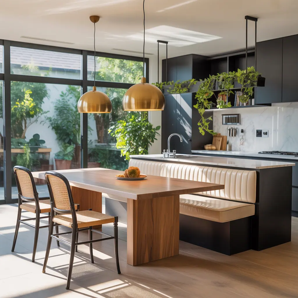 kitchen island dining table combo ideas