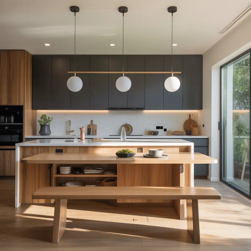 kitchen island dining table combo ideas