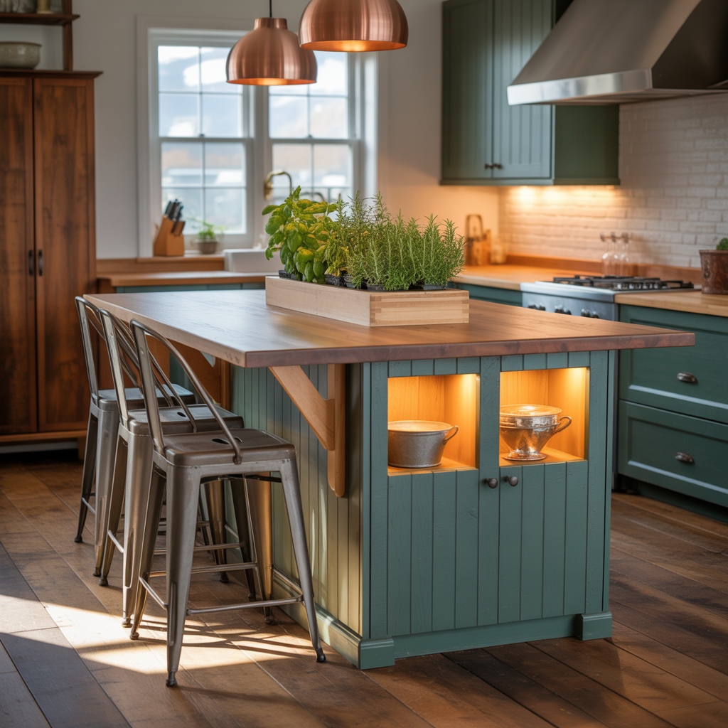 kitchen island dining table combo ideas