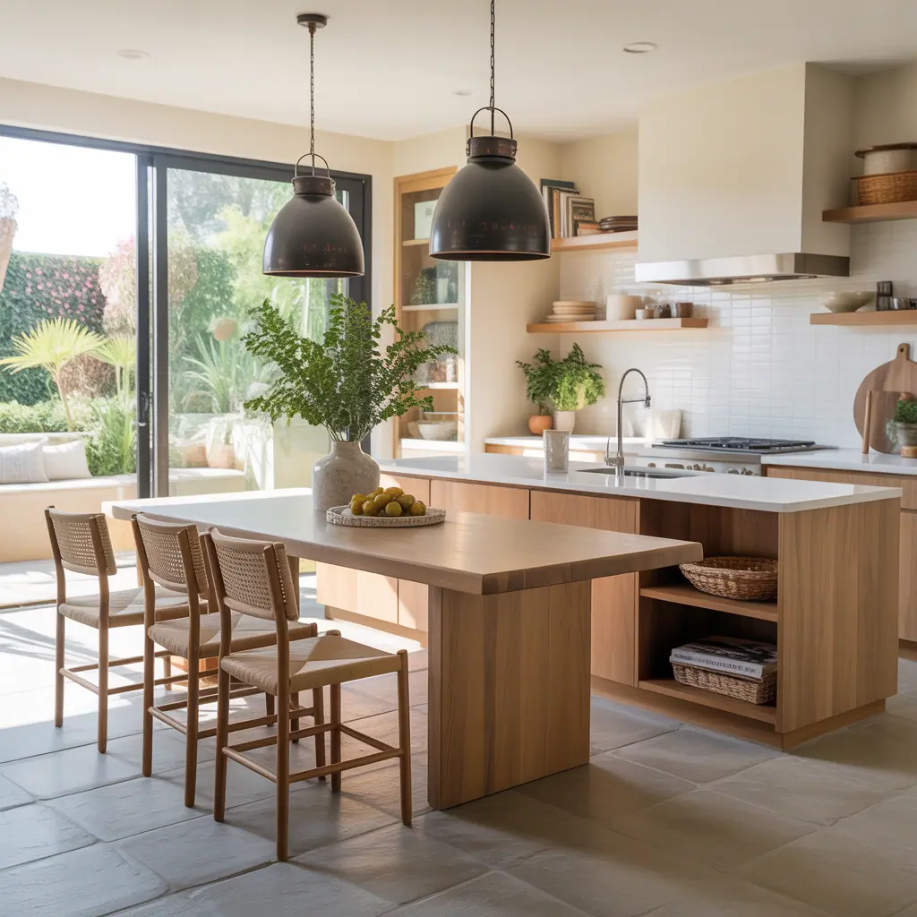 kitchen island dining table combo ideas