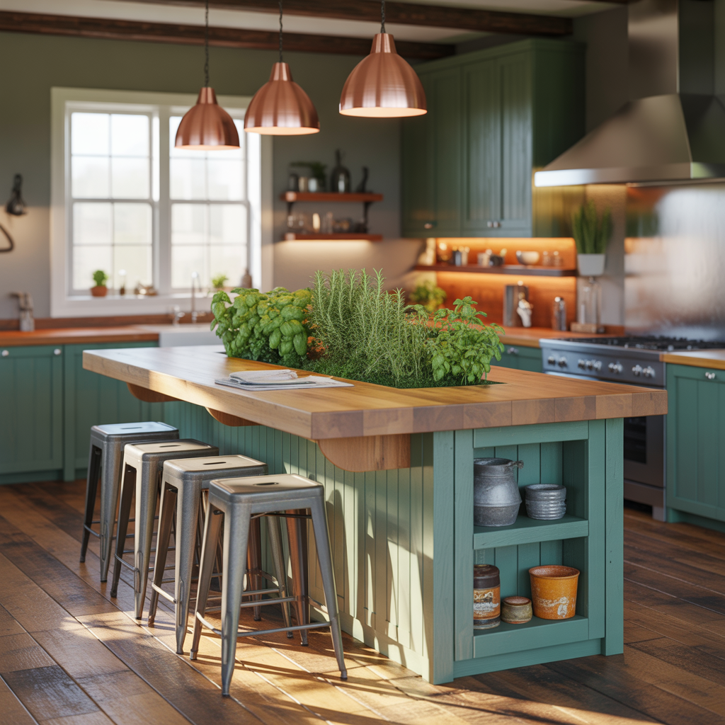 kitchen island dining table combo ideas