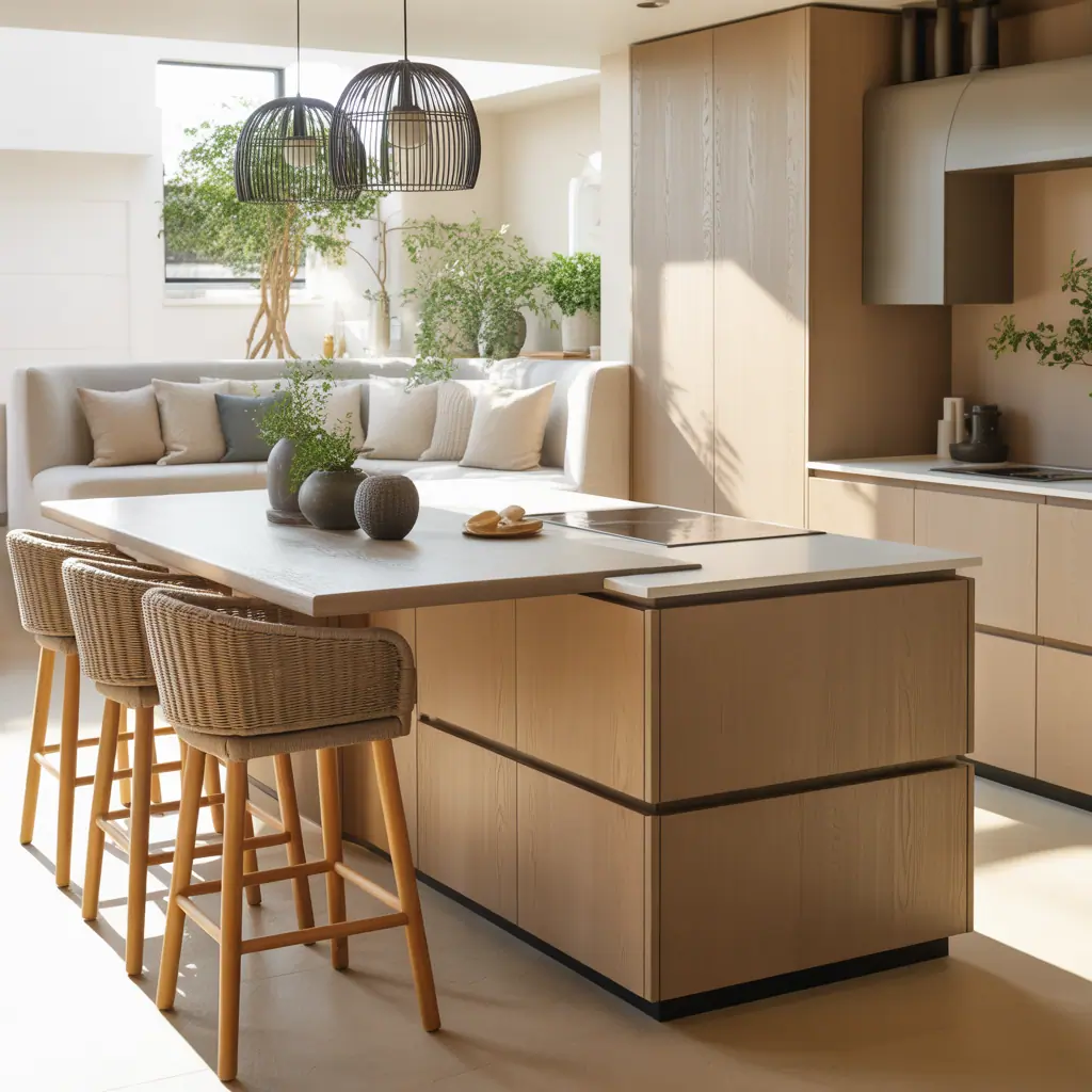 kitchen island dining table combo ideas