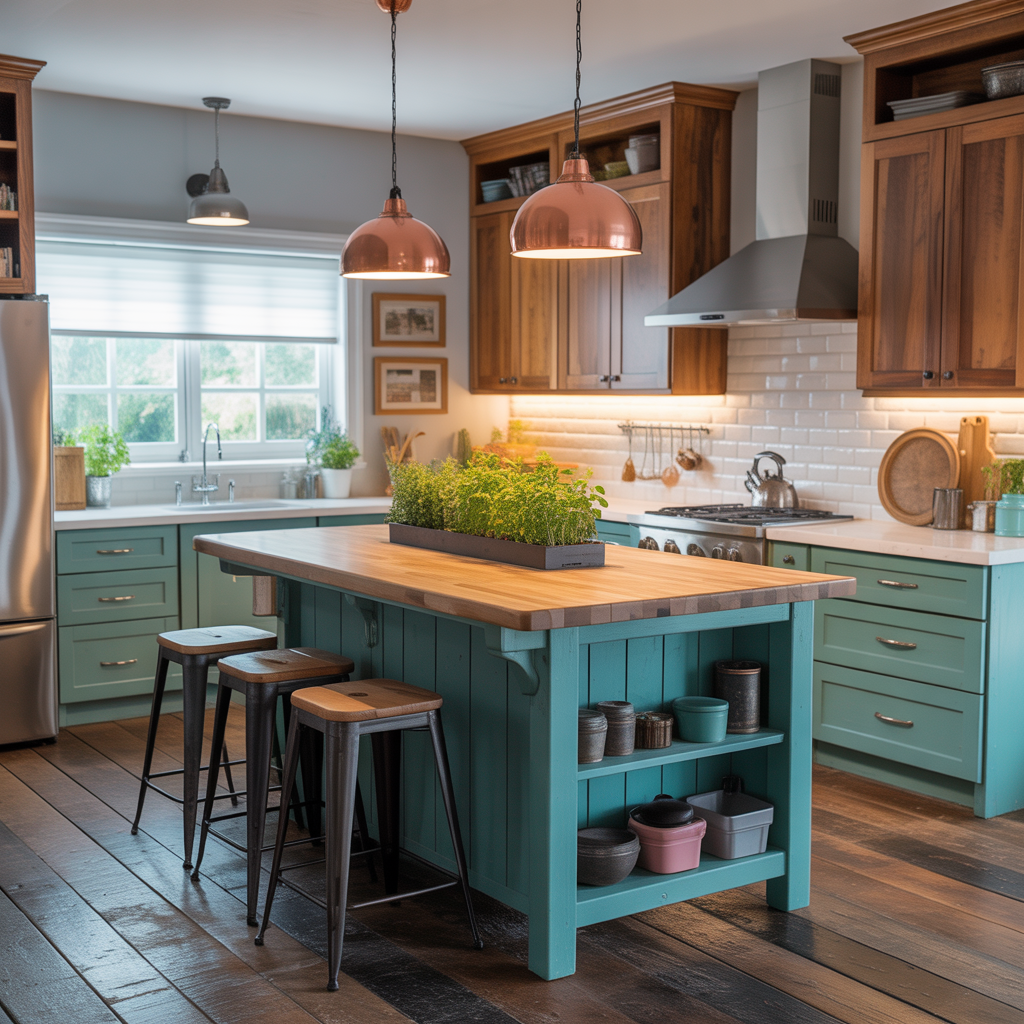 kitchen island dining table combo ideas