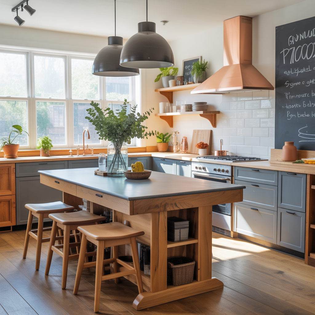 kitchen island dining table combo ideas