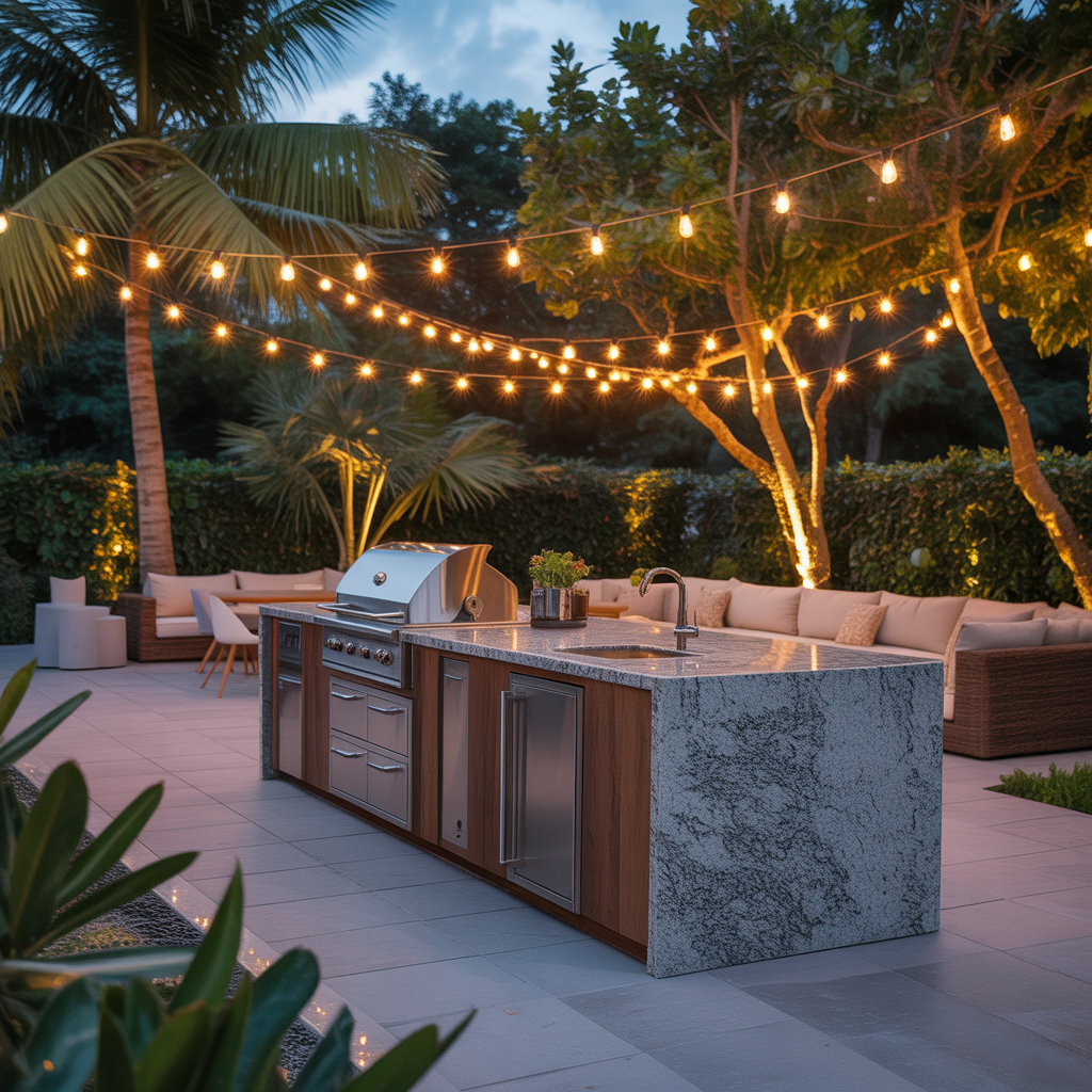 kitchen island outdoor design ideas