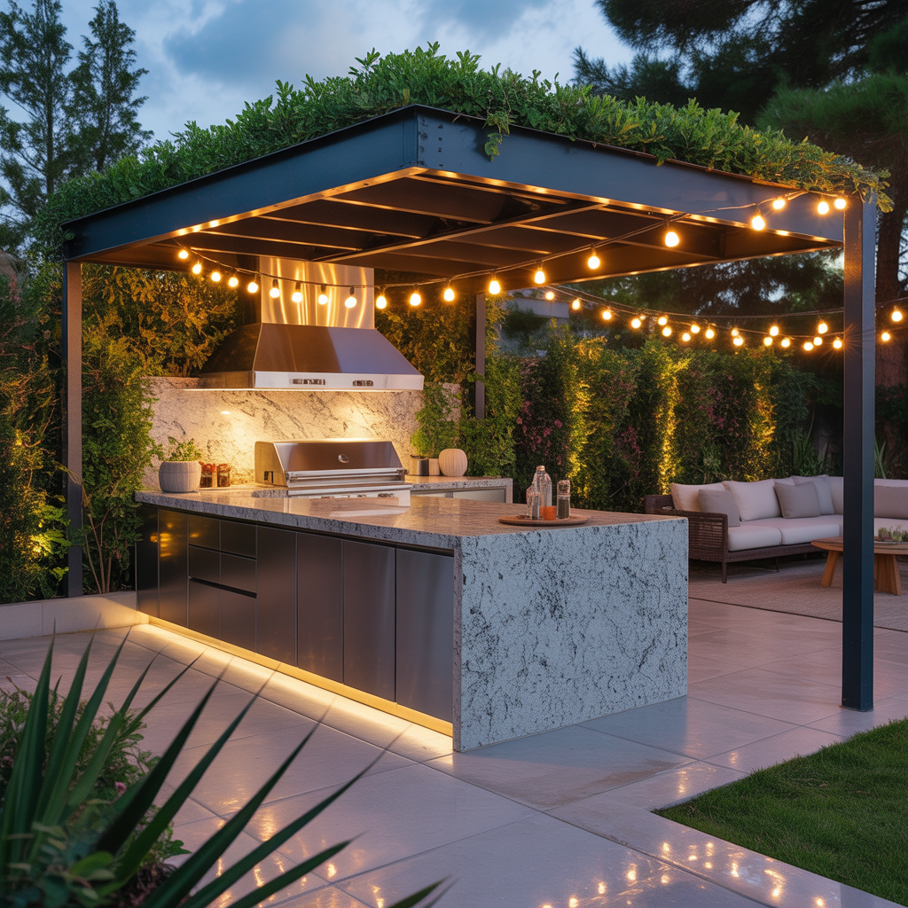 kitchen island outdoor design ideas