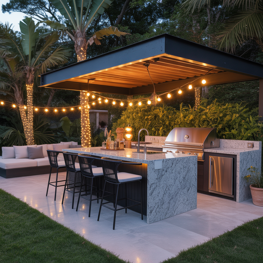 kitchen island outdoor design ideas