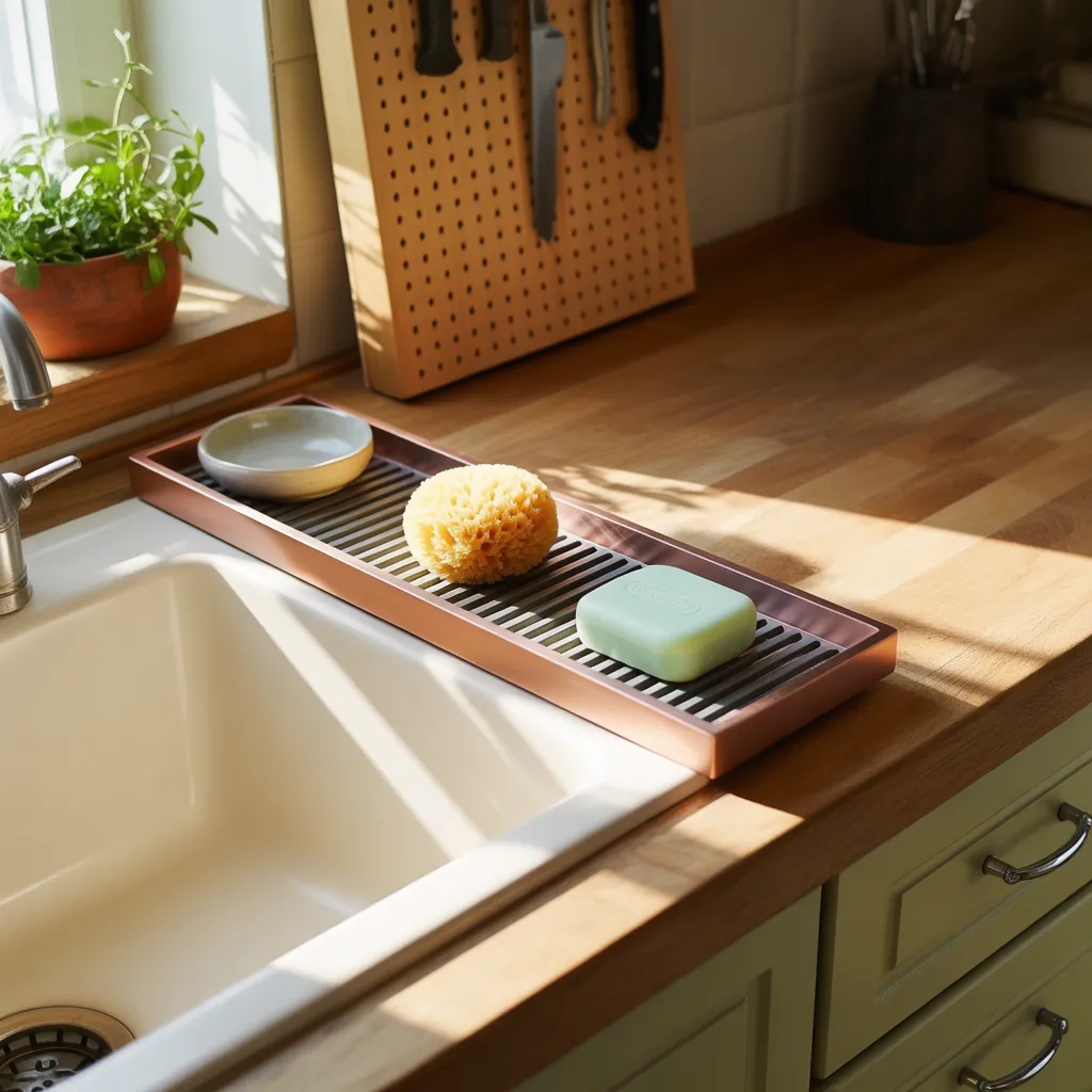 kitchen sink soap tray ideas