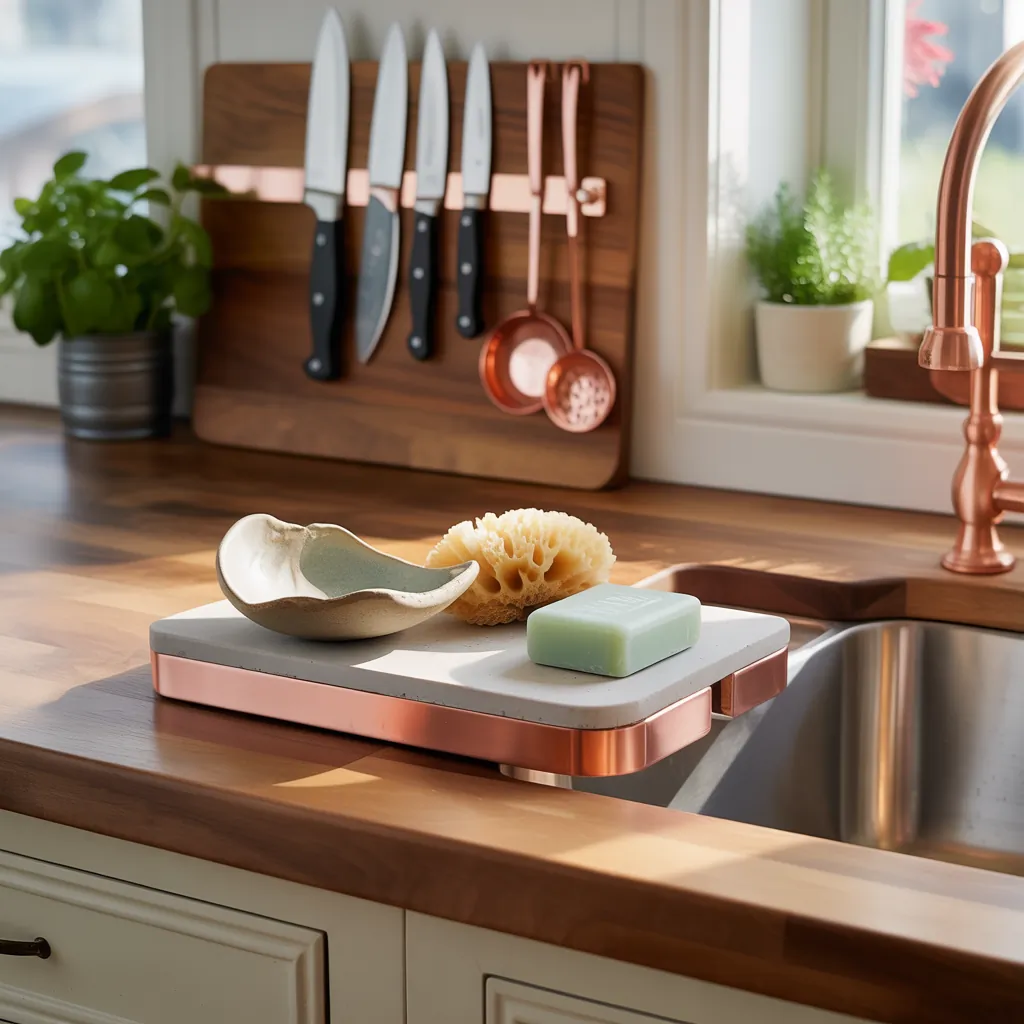 kitchen sink soap tray ideas