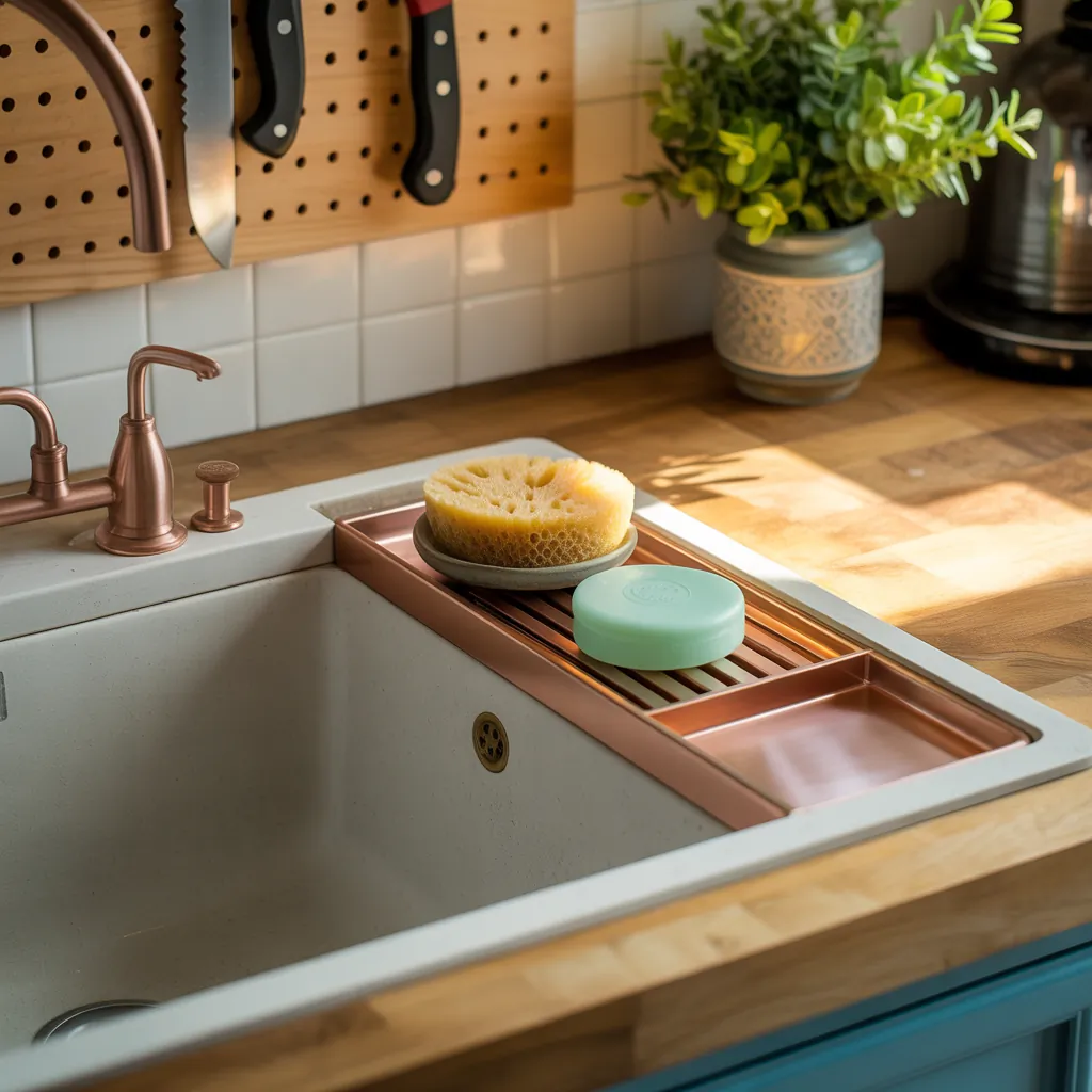 kitchen sink soap tray ideas