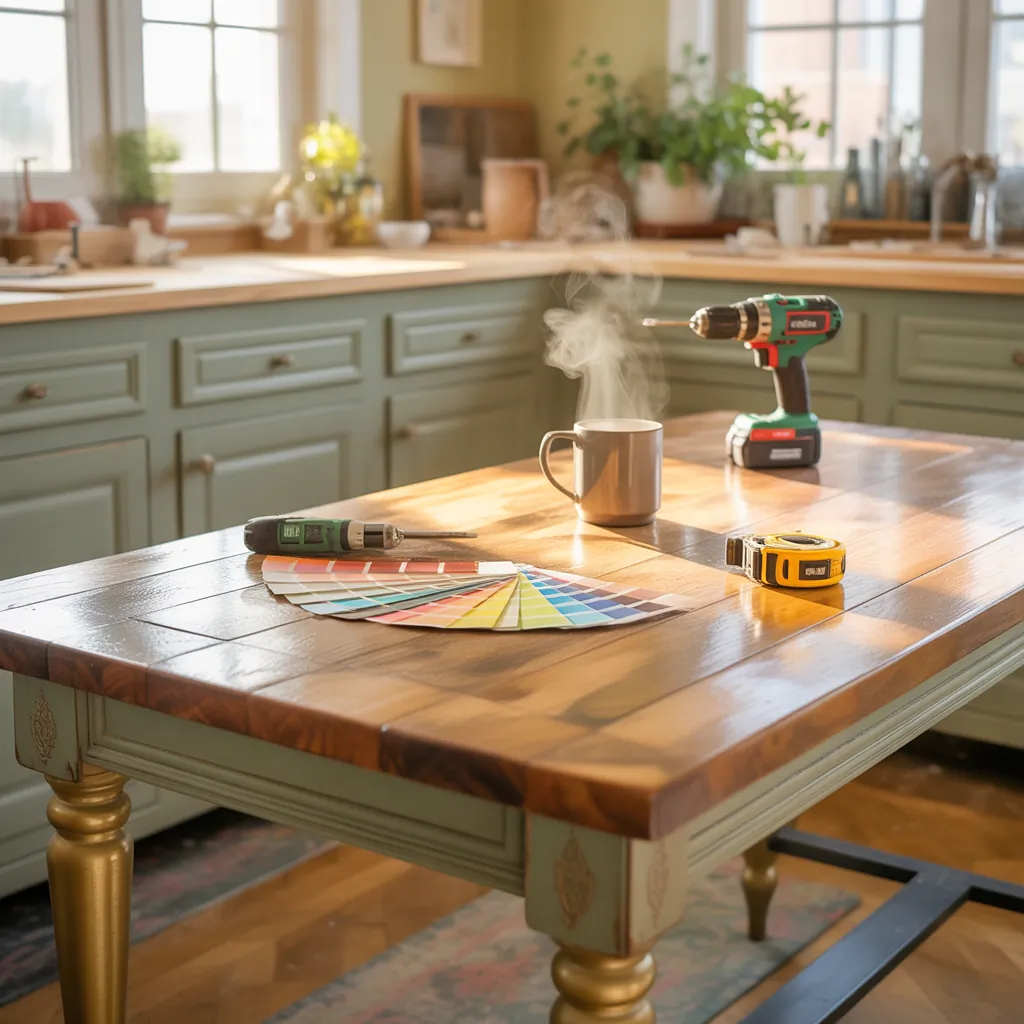 kitchen table makeover