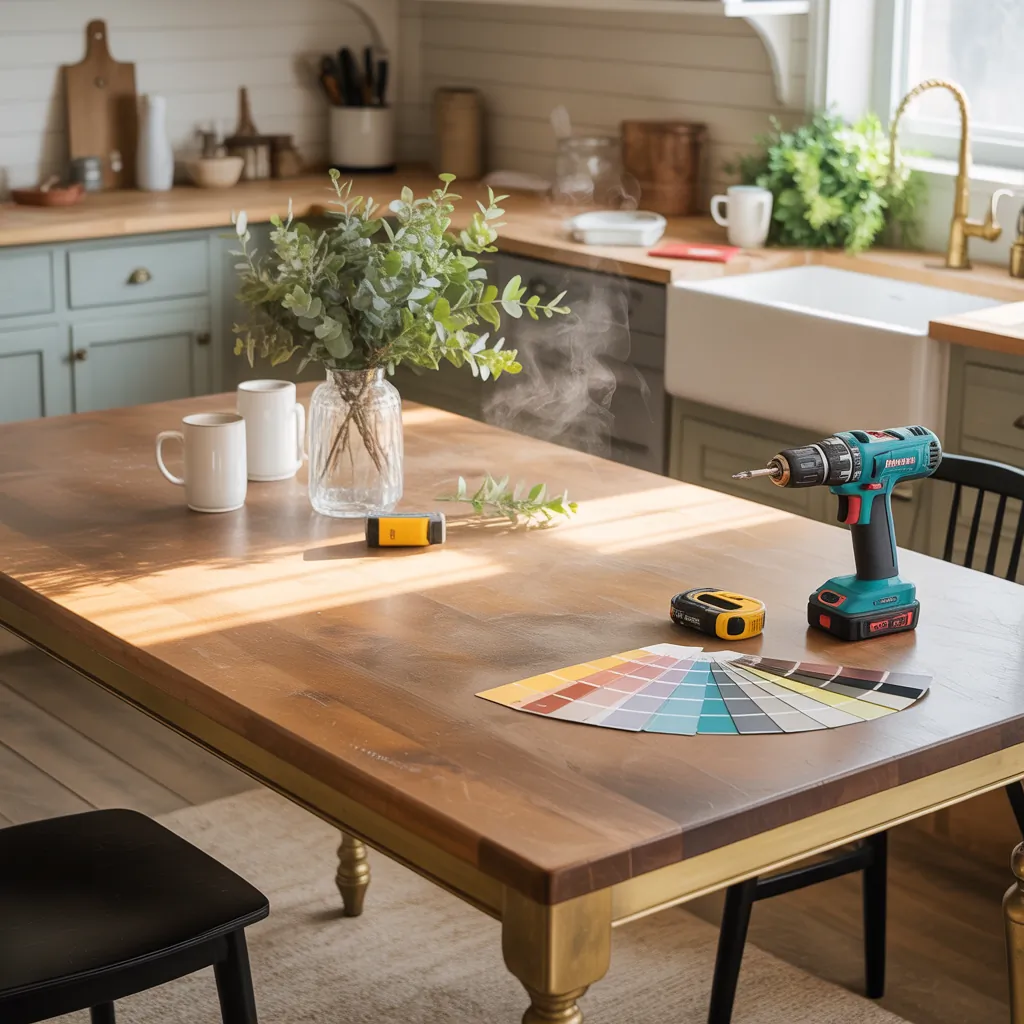 kitchen table makeover