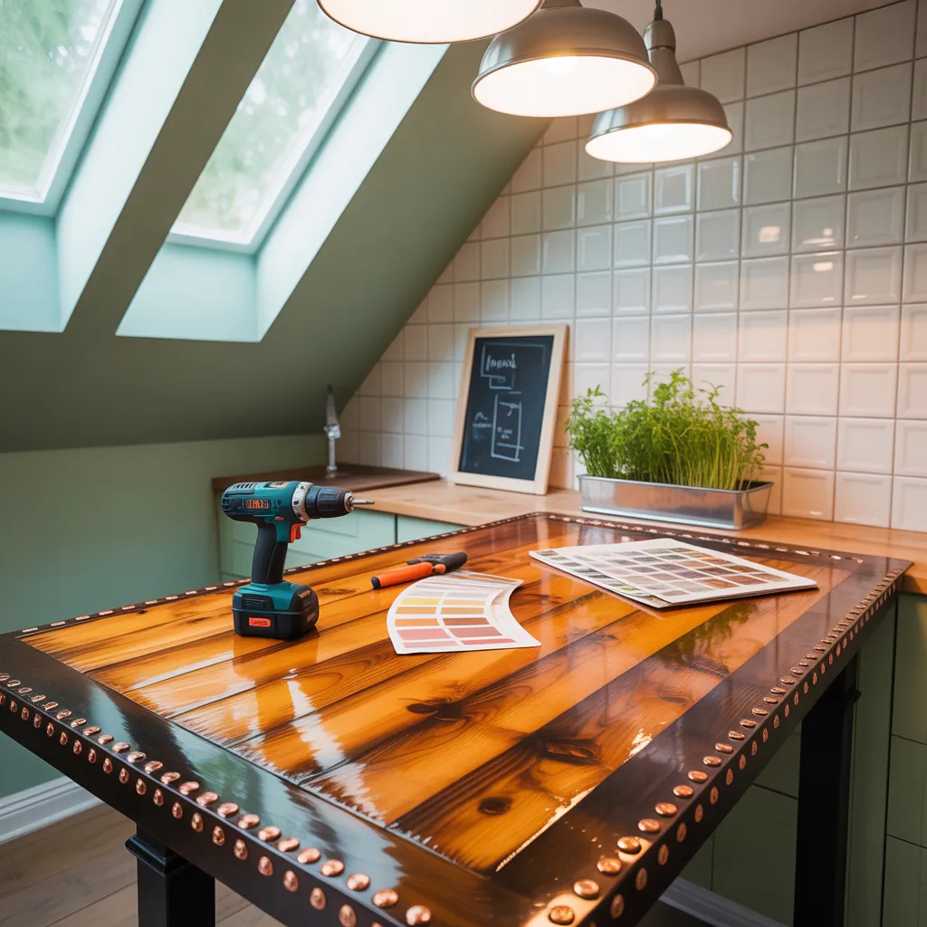 kitchen table makeover